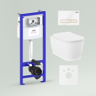 RelFix Bell Pro Rimless Set 6 in 1 for wall-hung toilet
