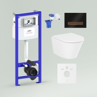 RelFix Biore Compacto Rimless Set 7 in 1 for wall-hung toilet