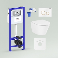 RelFix Biore Compacto Rimless Set 7 in 1 for wall-hung toilet