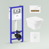 RelFix Bristol Rimless Set 6 in 1 for wall-hung toilet
