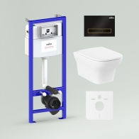 RelFix Bristol Rimless Set 6 in 1 for wall-hung toilet