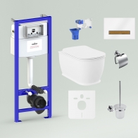 RelFix Bell Pro Rimless Set 9 in 1 for wall-hung toilet