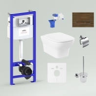 RelFix Bristol Rimless Set 9 in 1 for wall-hung toilet