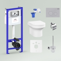 RelFix Grance Hill Rimless Set 9 in 1 for wall-hung toilet