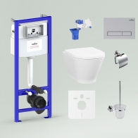 RelFix Elegant Rimless Set 9 in 1 for wall-hung toilet