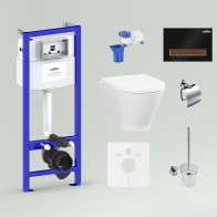 RelFix Elegant Rimless Set 9 in 1 for wall-hung toilet