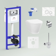 RelFix Elegant Rimless Set 9 in 1 for wall-hung toilet