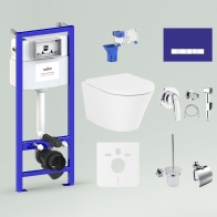 RelFix Biore Rimless Set 10 in 1 for wall-hung toilet