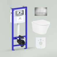 RelFix Biore Rimless Set 6 in 1 for wall-hung toilet