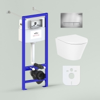 RelFix Biore Compacto Rimless Set 6 in 1 for wall-hung toilet