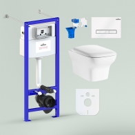 RelFix Bristol Rimless Set 7 in 1 for wall-hung toilet