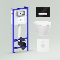 RelFix Elegant Rimless Set 6 in 1 for wall-hung toilet