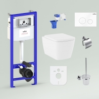 RelFix Aveo Rimless Set 9 in 1 for wall-hung toilet