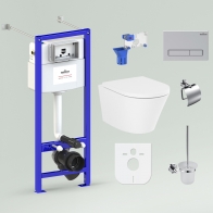 RelFix Biore Rimless Set 9 in 1 for wall-hung toilet
