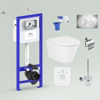 RelFix Biore Rimless Set 9 in 1 for wall-hung toilet