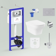RelFix Bristol Rimless Set 9 in 1 for wall-hung toilet