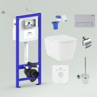RelFix Aveo Rimless Set 9 in 1 for wall-hung toilet
