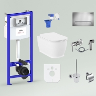 Relfix Bell Pro Rimless Set 10 in 1 for wall-hung toilet