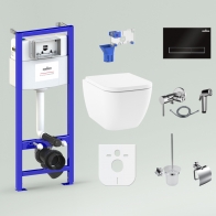 Relfix One Compacto Set 10 in 1 for wall-hung toilet