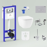 Relfix One Compacto Set 10 in 1 for wall-hung toilet