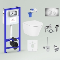 Relfix Biore Rimless Set 10 in 1 for wall-hung toilet